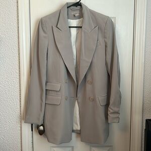 Light/soft green oversized blazer H&M XS
